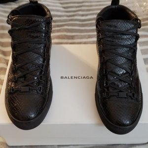 balenciaga snakeskin boots
